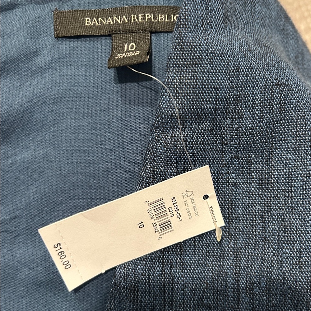 Banana Republic Blue Maxine Linen Playsuit NWT - Picture 9 of 10